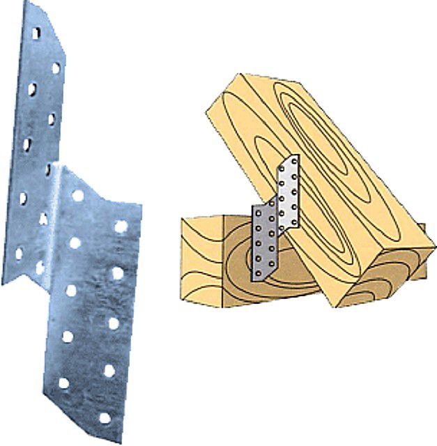 уголки, созданные для закрепления стропил без запилов
