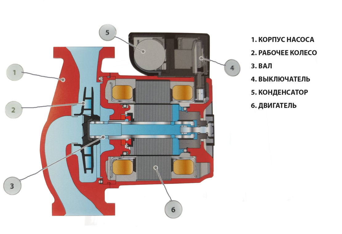 схема циркуляционных насосов 
