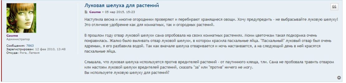 Отзывы дачников об использовании луковой шелухи в качестве подкормки